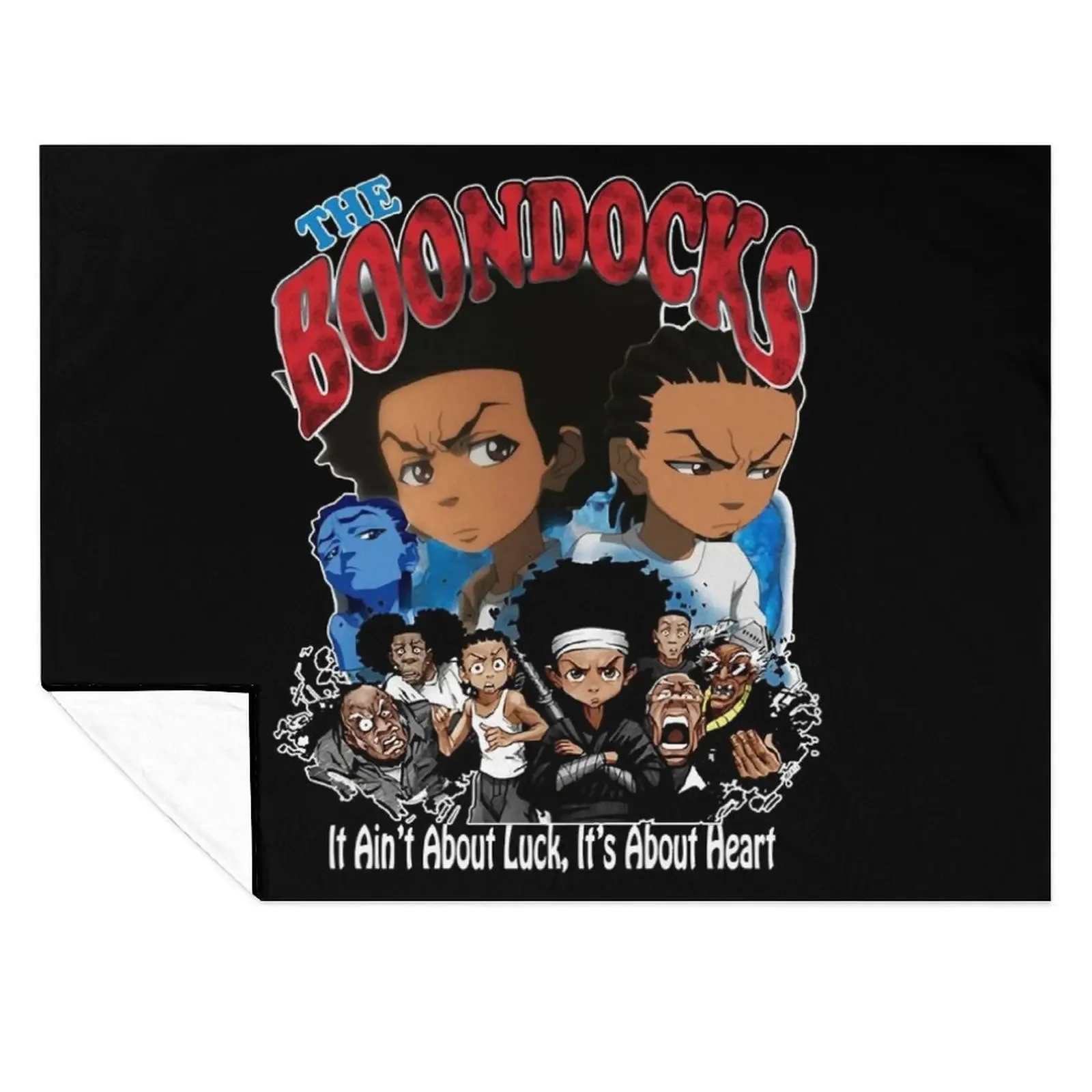 

The boondocks sitcom poster Throw Blanket Thin Soft Plush Plaid For Baby Summer Beddings Blankets