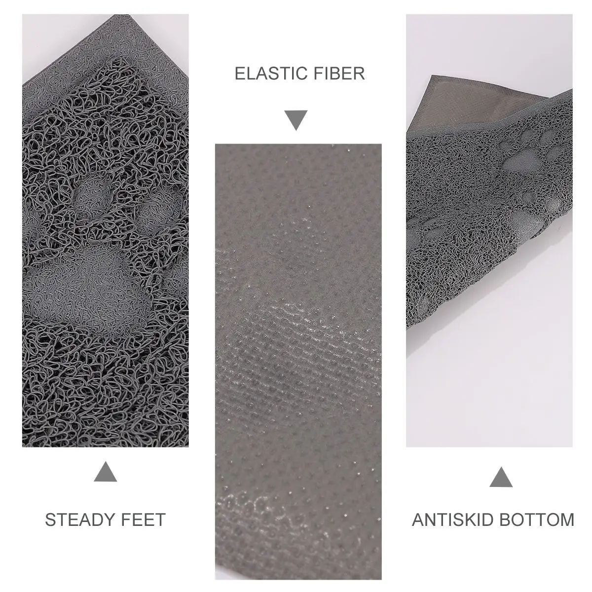 

1pc Anti-slip Cat Litter Mat Waterproof Claw Grinding Mat Splash-proof Cat Cushion Pet Supplies (Grey)