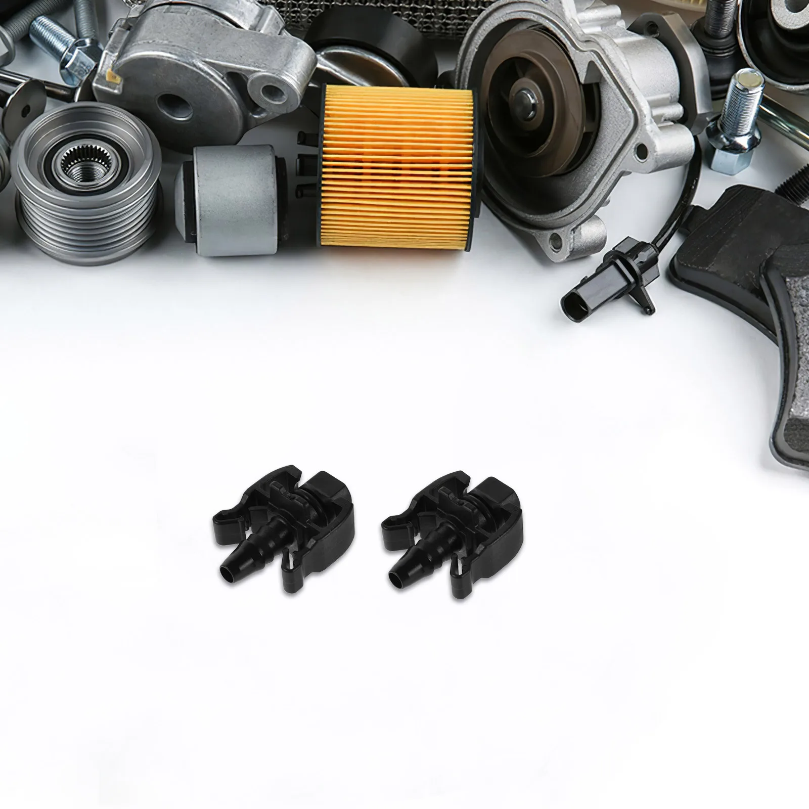 

2pcs Quick Radiator Throttle Body Thermostat Hose Fitting For Car Coolant System Water Outlet Coolant Tube Connector