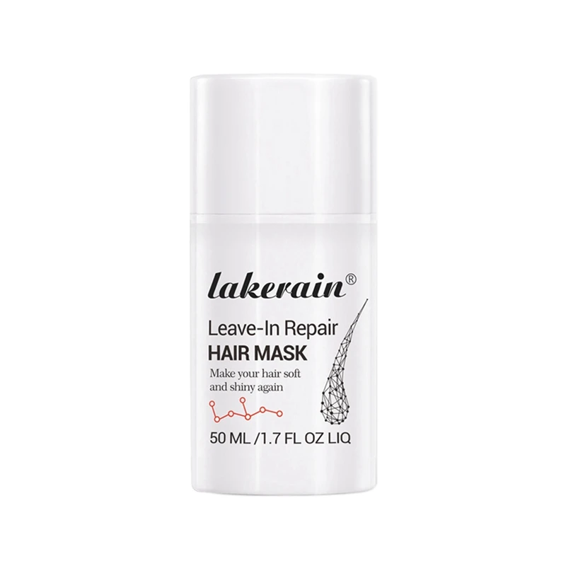 Lakerain Leave-In Molecular Hair Mask, Repairs Dry Or Damaged Hair, 50ML Deep Keratin Scalp Treatment Smooth Hair Care Mask