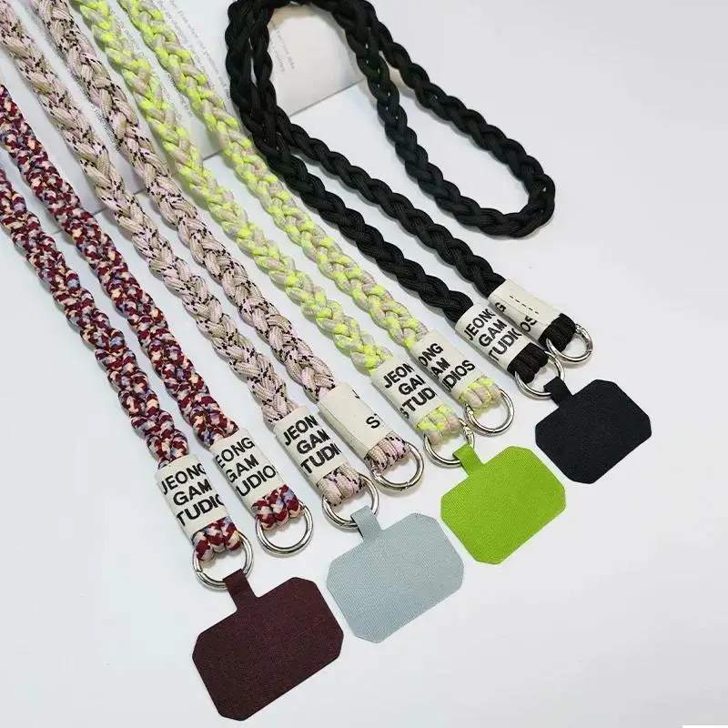 Korean Style Crossbody Lanyard - Long Braided Strap for Outdoor Sports &amp; Mountaineering, Strong Shoulder/Neck Lanyard