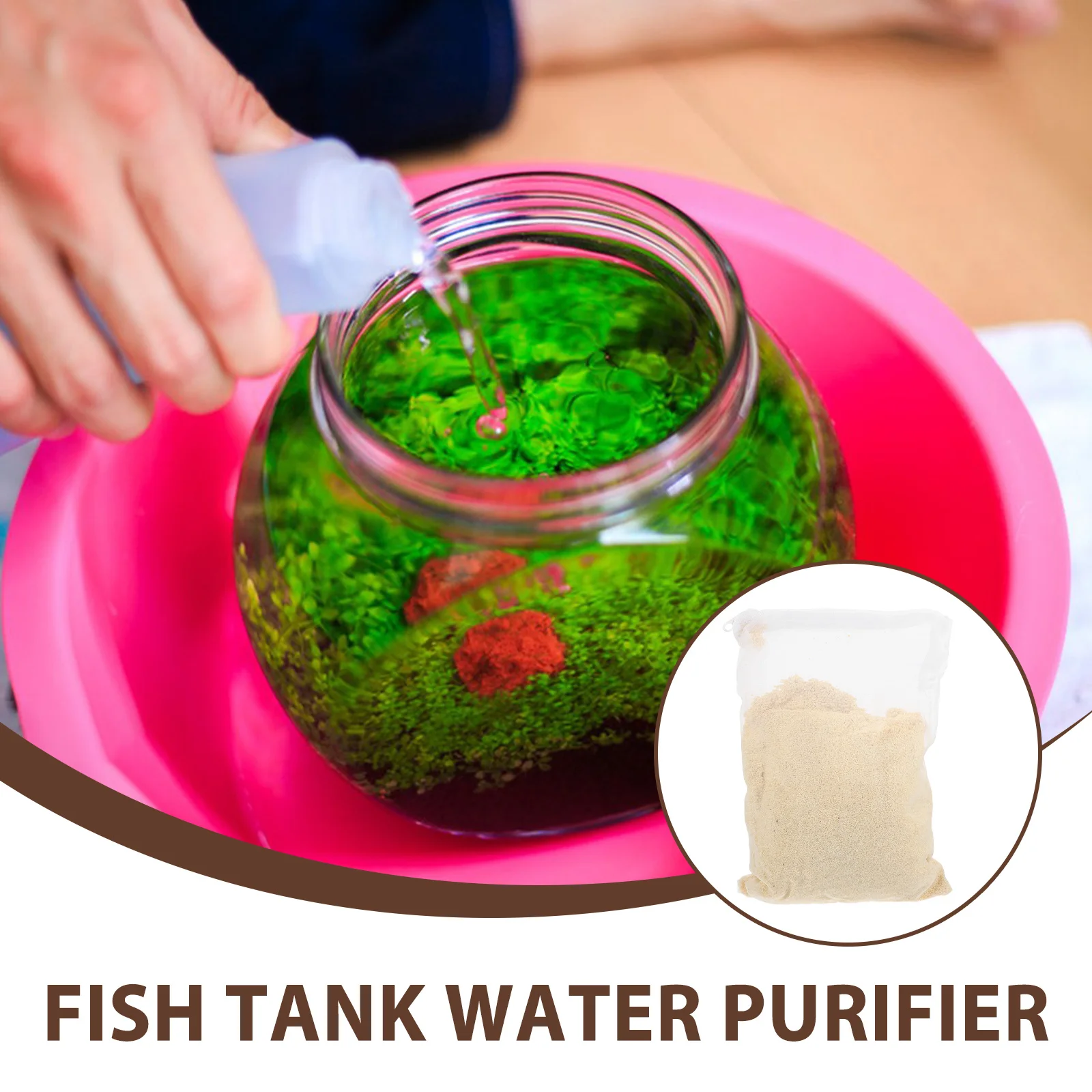 

1 Bag Of Net Water Activated Carbon For Aquarium Purifier Small Fish Tank Cleaner Reusable Replaceable Filter Media Pond