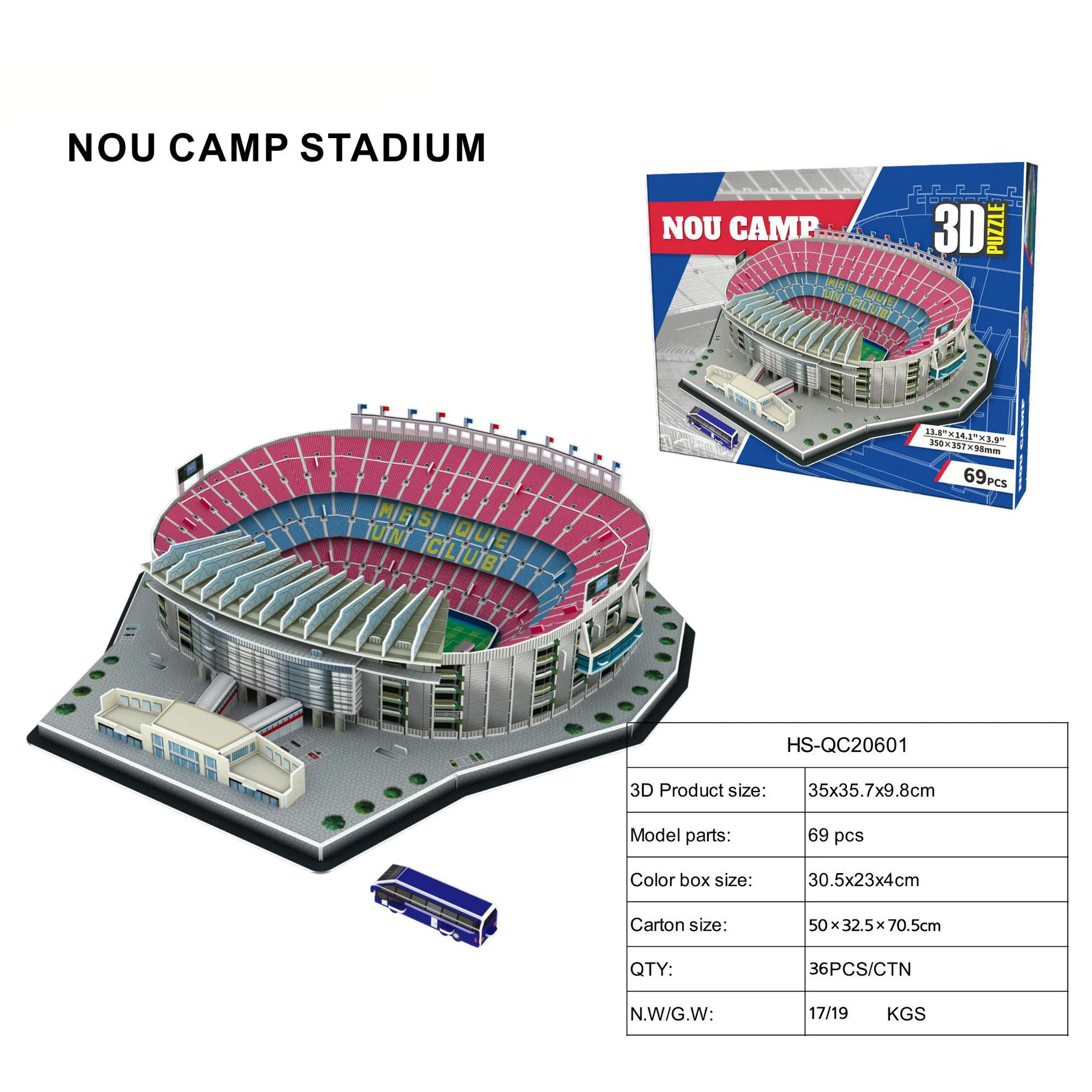 FootBall NO CAMP STATION rompecabezas de papel 3D DIY en Anfield Liverpool rompecabezas 3D modelo juguete adornos regalos tamaño grande SZ