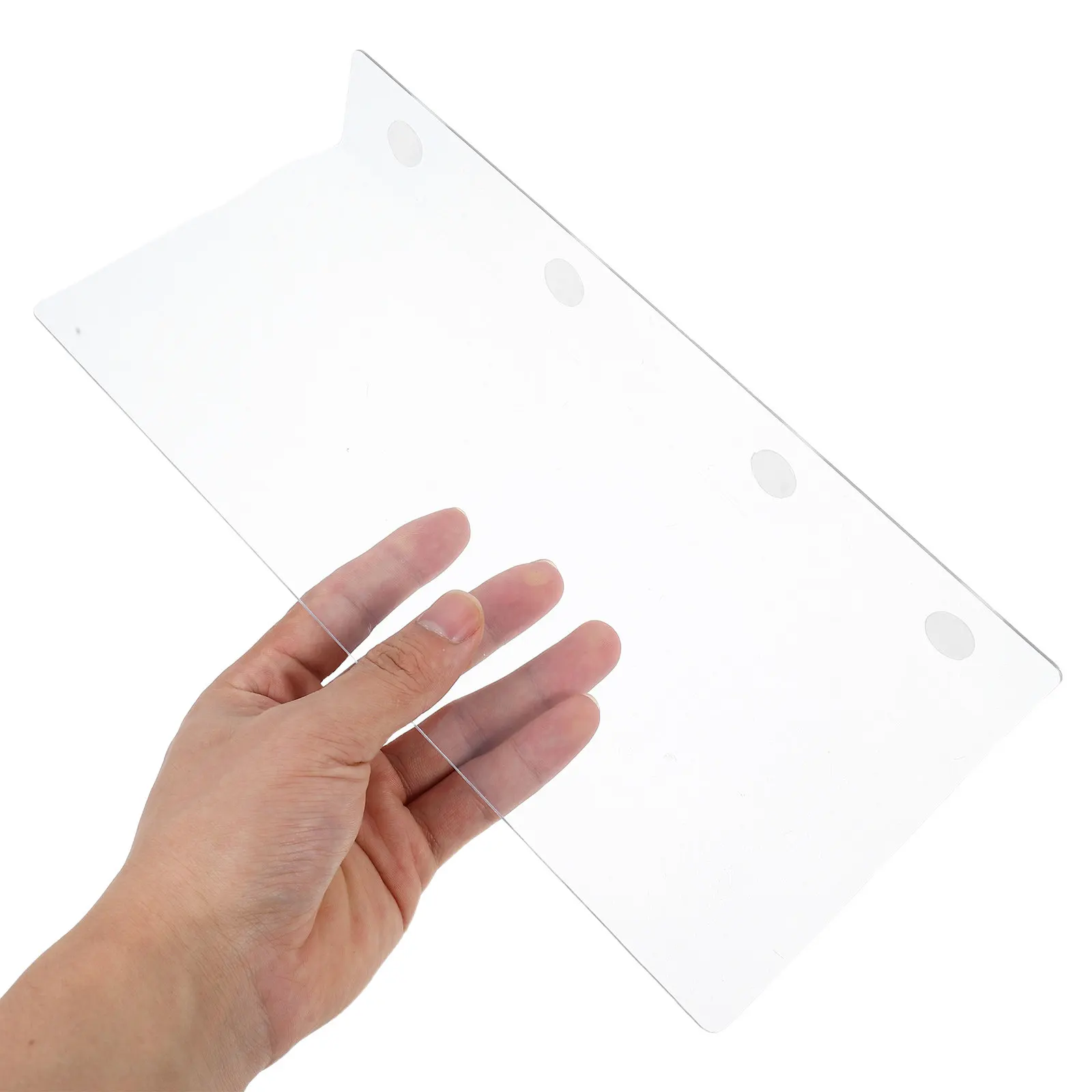 

8Pcs Clear Acrylic Shelf Dividers Adjustable Closet Organizer Transparent Separators for Clothing Towels Blankets Handbags 28Cm
