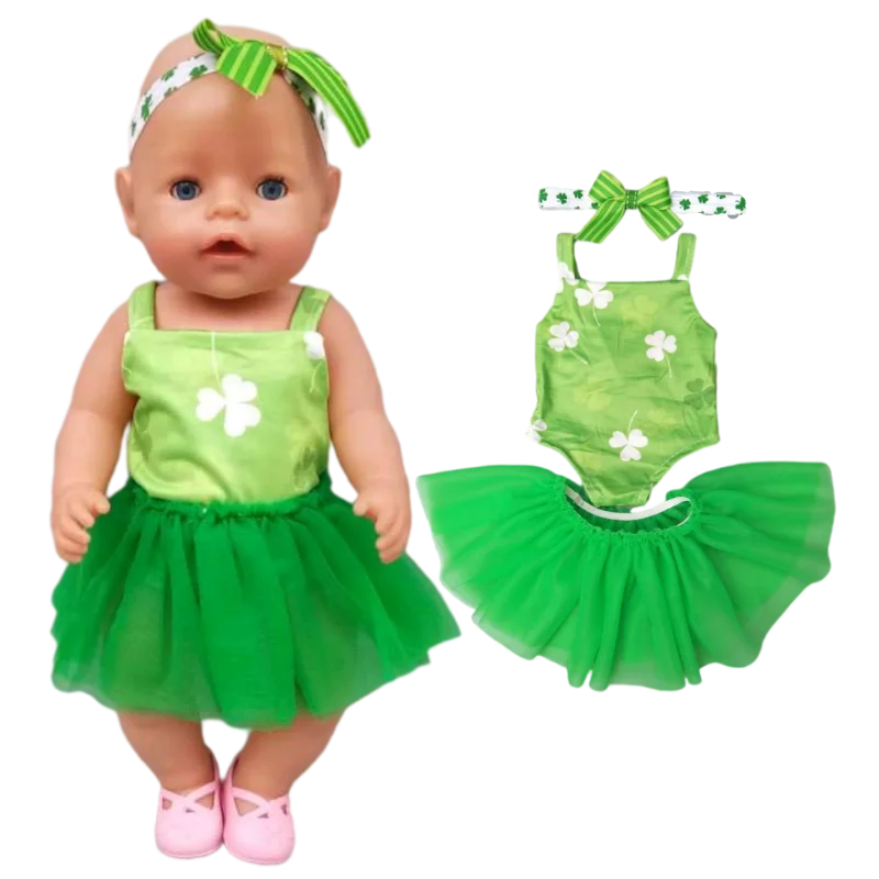 Doll Unicorn Romper Clothes for 40cm 43cm Born Baby Doll Wear Sets for 18 Inch Doll Coat Accessories Toys Wear