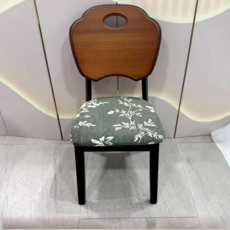 Medieval style solid wood dining chair household French retro dining