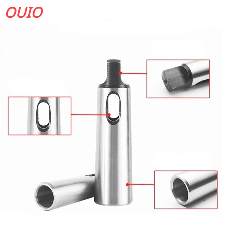 OUIO MT1 MT2 MT3 MT4 MT5 Drill Sleeve Arbor Morse Taper Adapter Reducing Drill Sleeve for Morse Taper Sleeve Shank Tool Holder