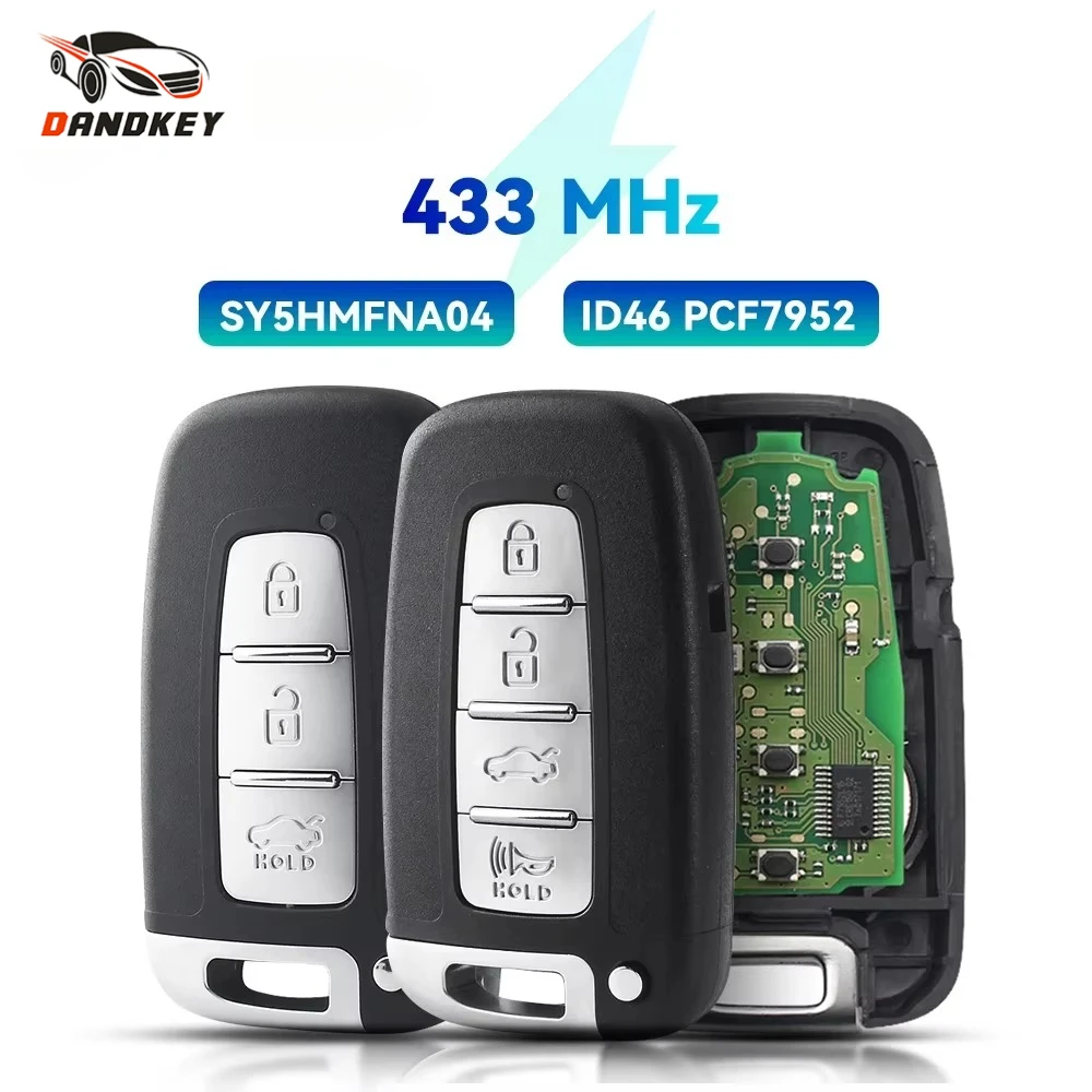 

Дистанционный ключ Dandkey 433 МГц для Hyundai Elantra Tucson IX35 Sonata KIA Soul Rio Borrego Sorento Optima SY5HMFNA04, умный ключ от автомобиля