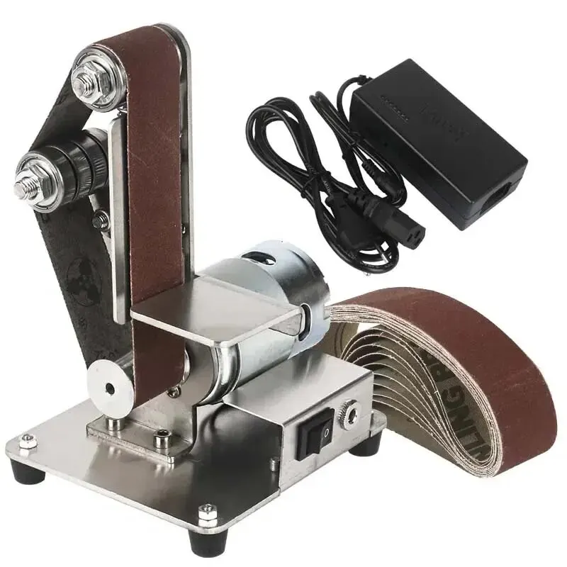 110-240V Electric Belt Machine Sander Sanding Grinding Polishinge Abrasive Grinder DIY Cutter Edges