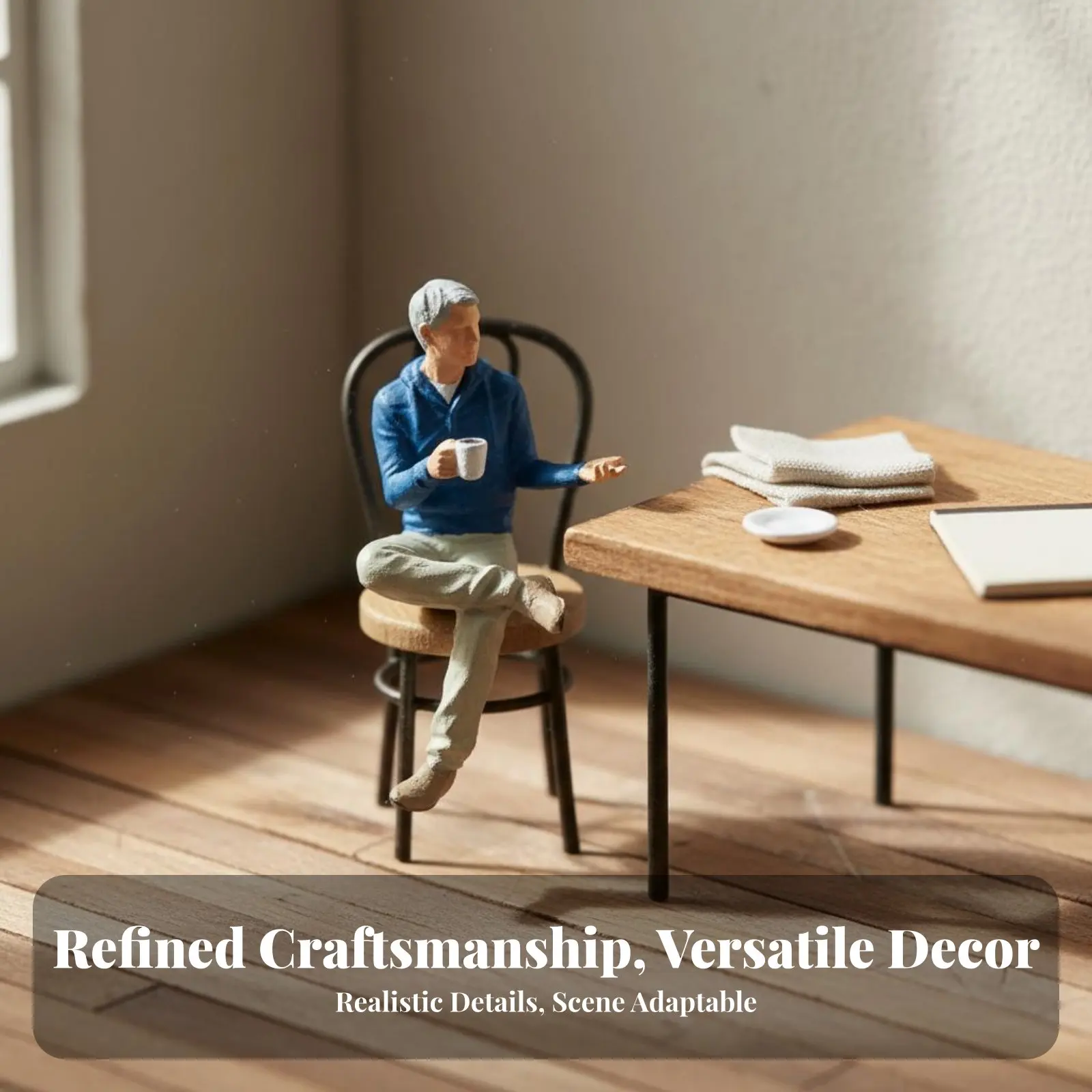 

Набор из 4 коллекционных фигурок для чаепития в масштабе 1:64: парные фигурки в ярких позах