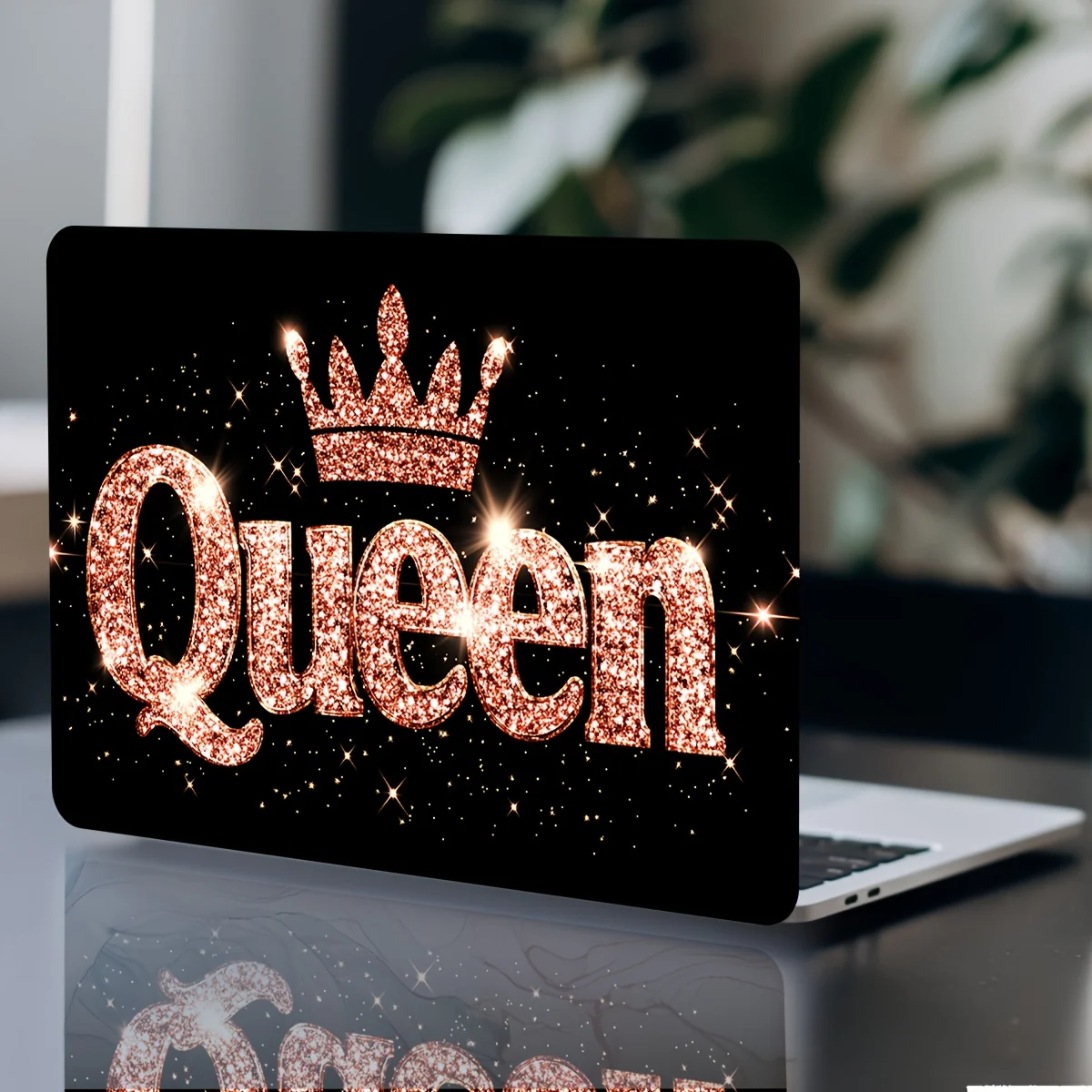 

Scratch Resistant DIY Art Case, Beige Queen Sticker for Laptops, Cars, Helmets, Refrigerator Decorations, Pack of 2