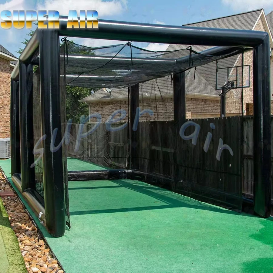 Draagbare aanpasbare opblaasbare golfsimulatorbehuizing binnen/buiten golfoefenkooi voor verhuur