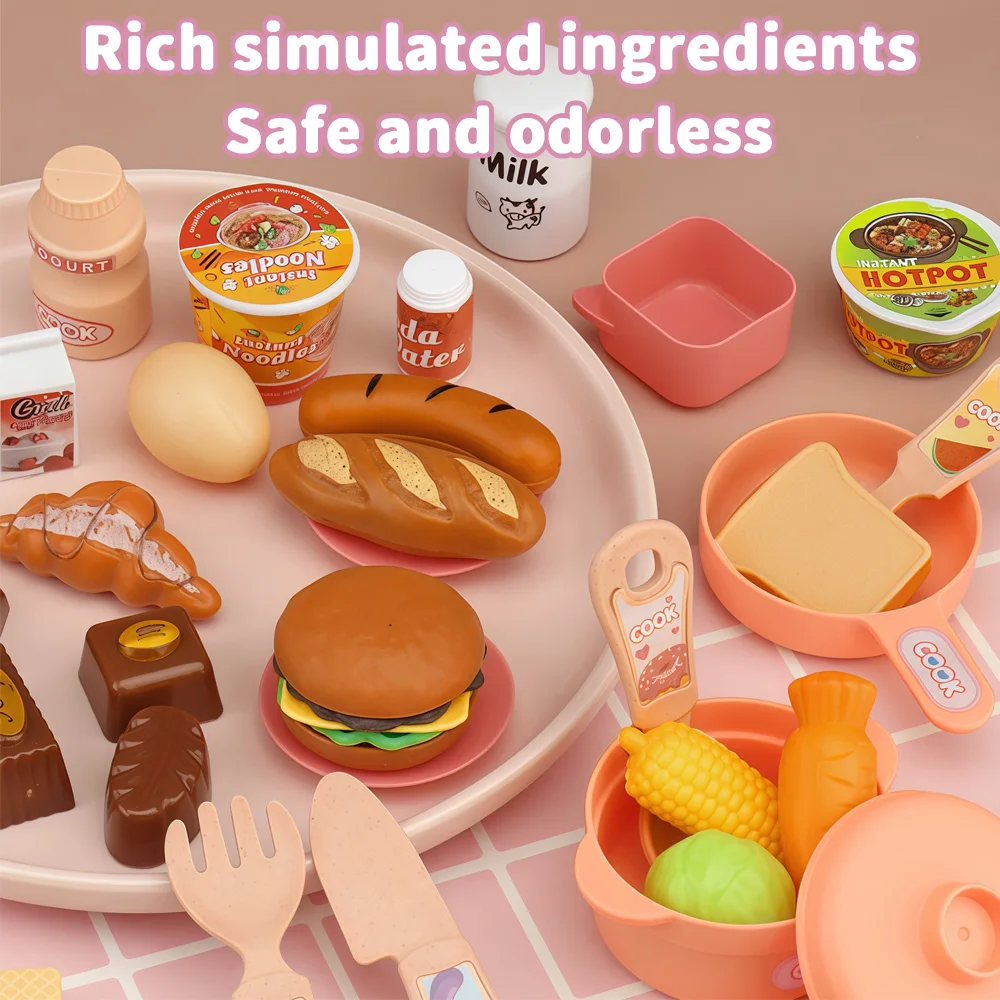 مجموعة لعب المطبخ للأطفال |   ألعاب الطبخ التظاهرية مع ملحقات الشيف والأضواء والأصوات |   هدية لعب الأدوار التعليمية للأطفال من سن 3 سنوات فما فوق