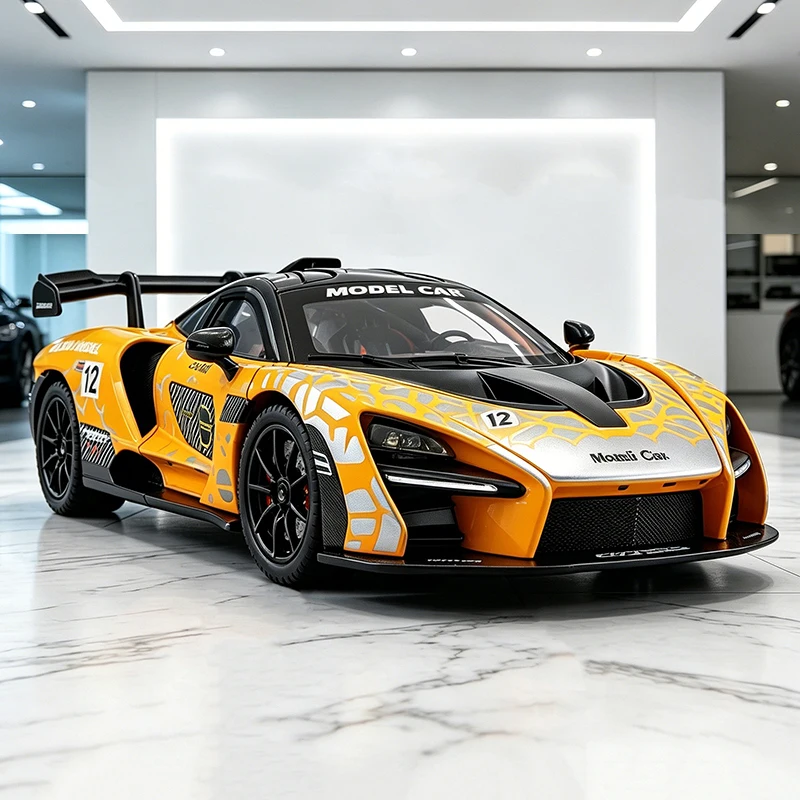 新しい-1-24-セナ改造車スーパーカー合金車モデルサウンドとライト付きプルバックカーモデルコレクタブル誕生日ギフト
