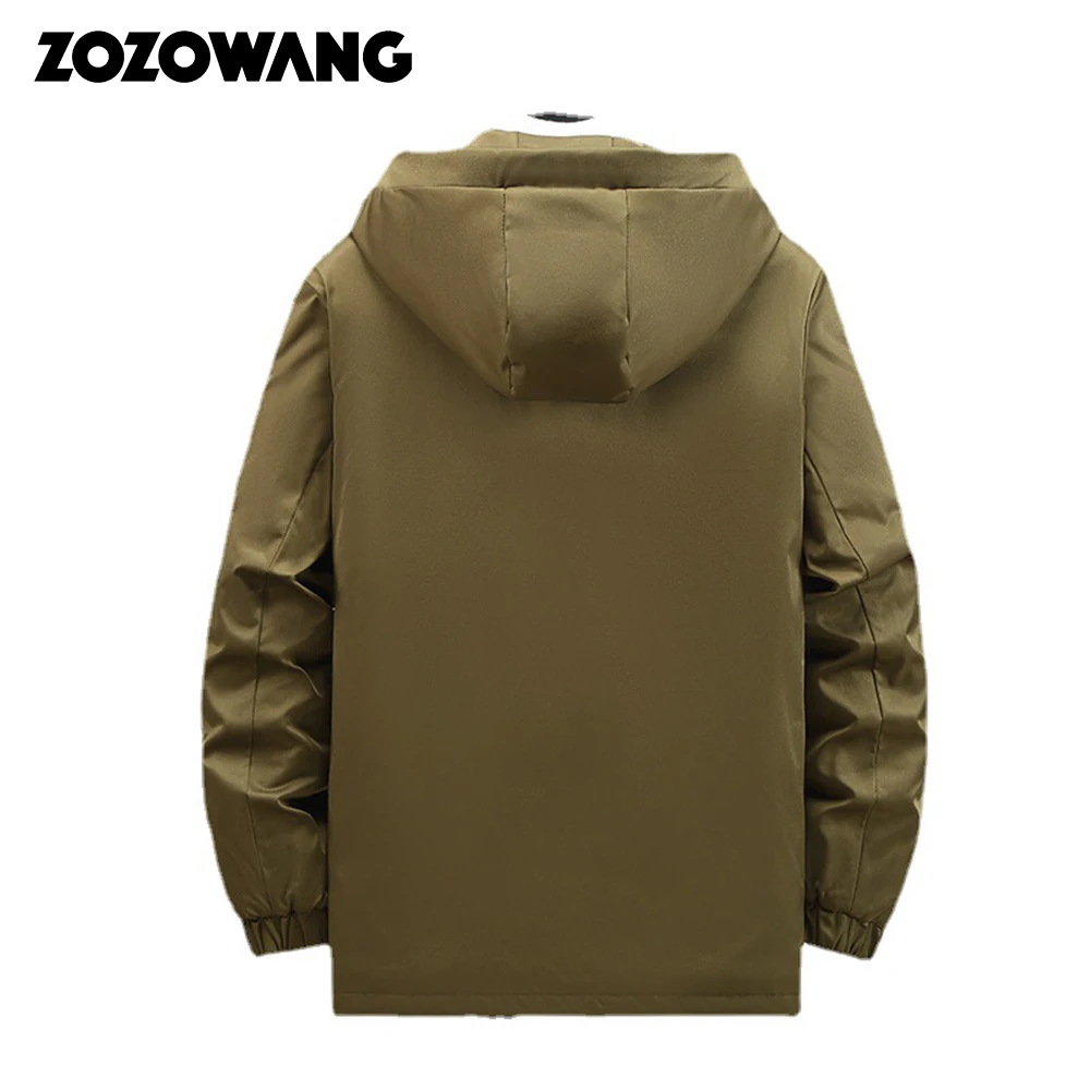 ZOZOWANG-ropa informal para hombre, chaqueta gruesa de 160kg, Parkas acolchadas de algodón, talla grande 9XL, 10XL, Invierno