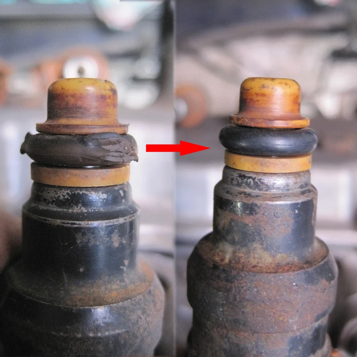 Brandstofinjector Insert Cup Seat voor Seat Exeo 3R 2009-2013 1.8T Controle Motor Pakking O-Ringen Nozzle Afdichtring Duurzame Onderdelen