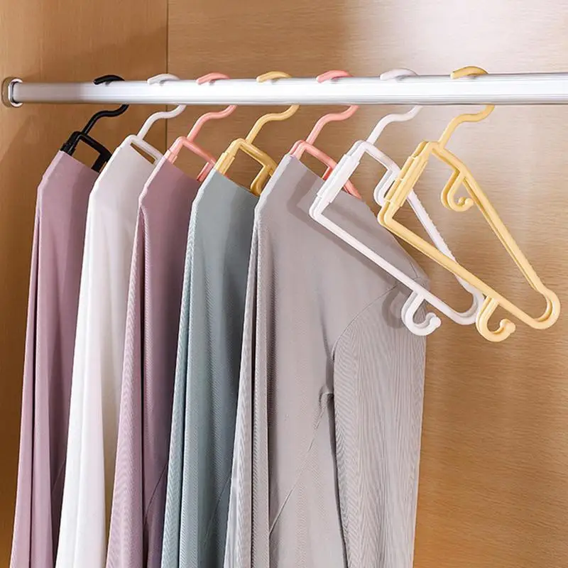 Collapsible Hangers 5Pcs Space Saving Hangers Laundry Hanger Shirt Hangers Portable Closet Hanger For Coats Suits Dress Clothes