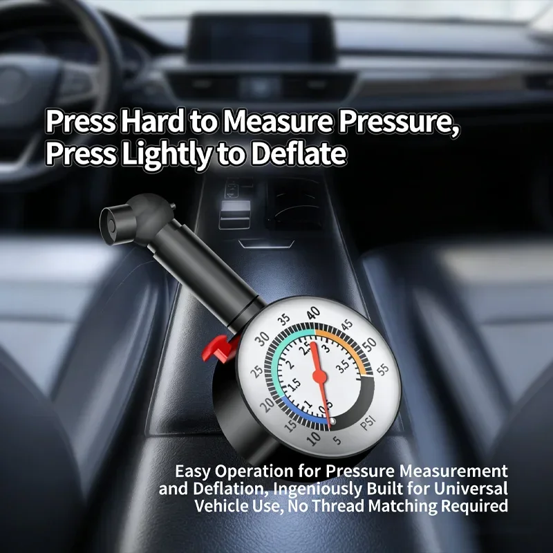 Car tire pressure gauge, high-precision tire pressure detector, car tire pressure display meter, tire pressure gauge monitoring