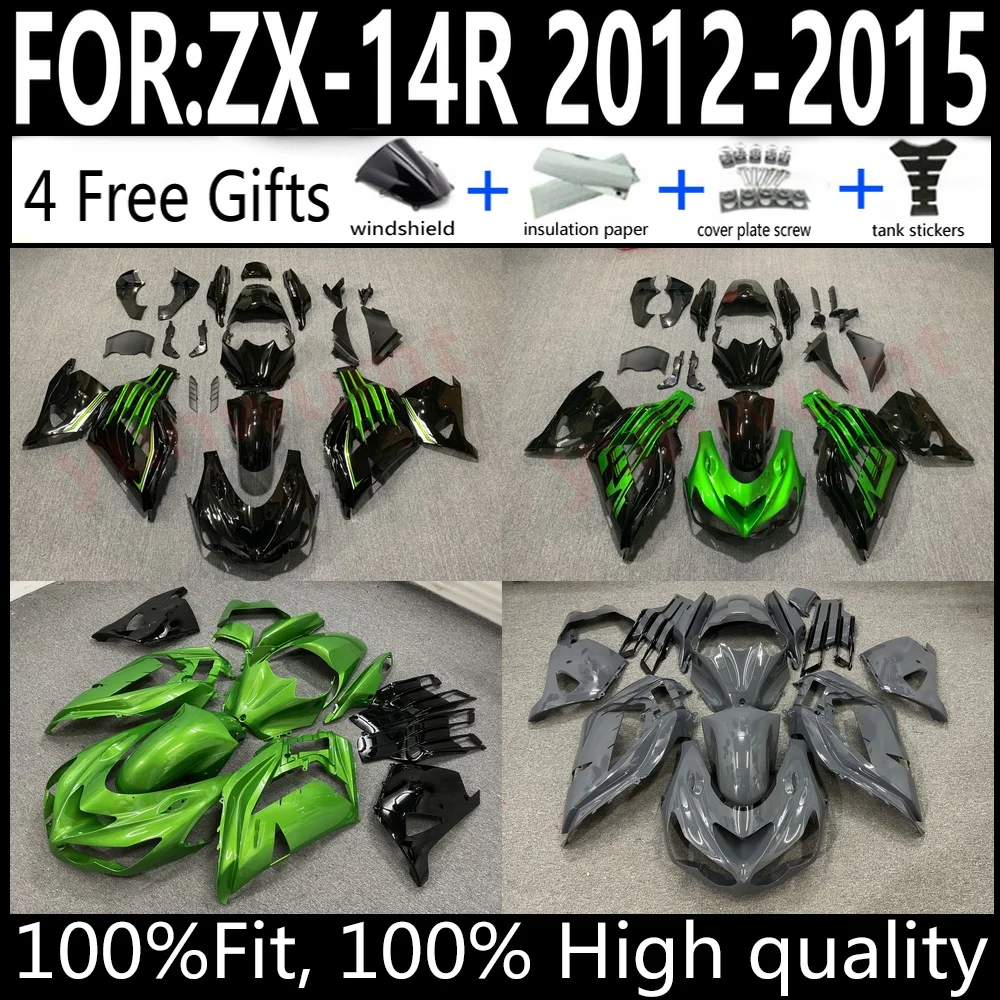 

Kawasaki ZX-14R 12 13 14 15 ZX14R 2012-2015 Motorcycle Fairings Kit ABS Plastic Body Work Cowling Set Full Body Set