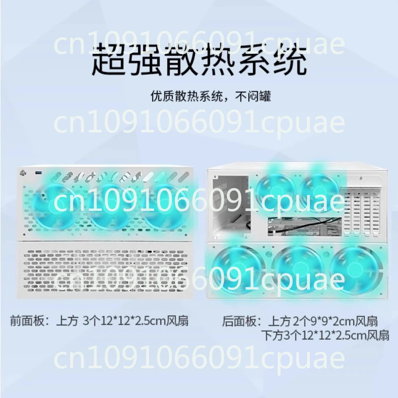 12-Disk NAS Chassis ATX Large Power Supply MATX Full-height PCIe Storage Server LAN Shared Storage N3