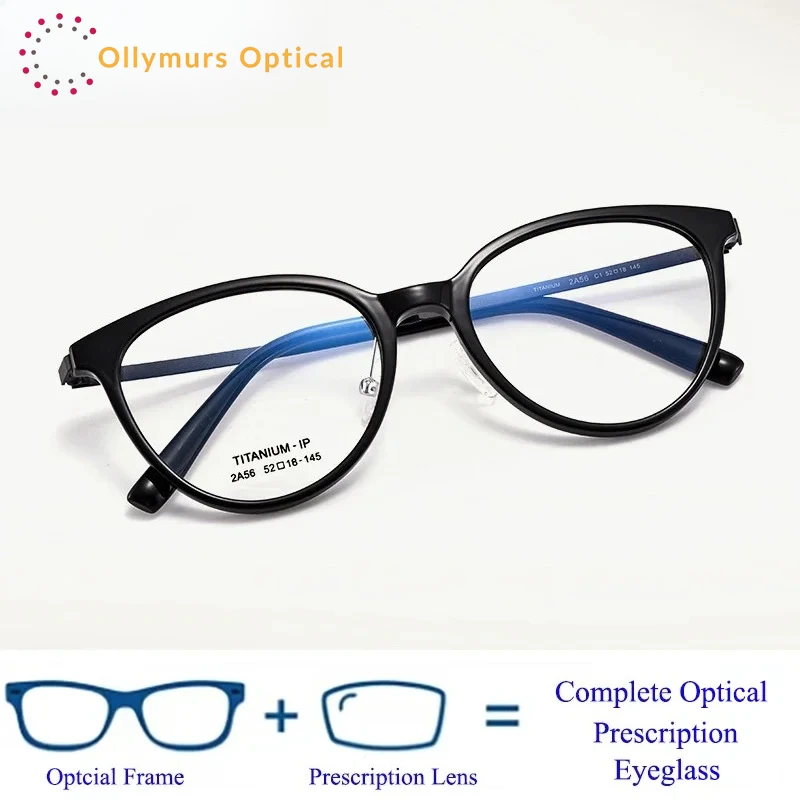 

Ultralight Fashion Retro Oval Glasses Frames Women TR90 Titanium Optical Myopia Reading Prescription Lady Eyeglasses Frame
