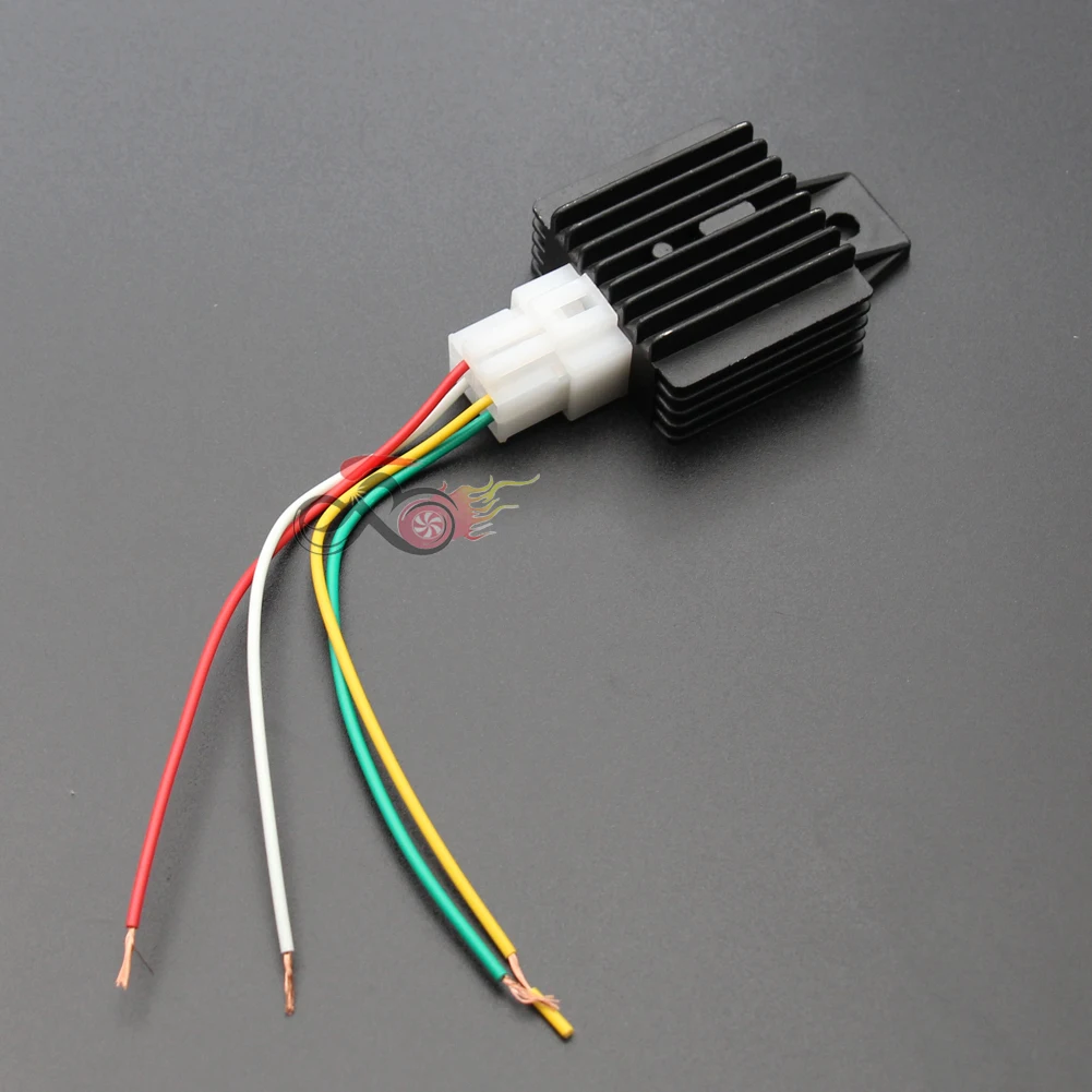 12V 4 Pin Voltage Rectifier Regulator Cable Wire Connector For 50cc 125cc 150cc 200cc 250cc PIT Dirt Bike ATV Buggy Quad Scooter