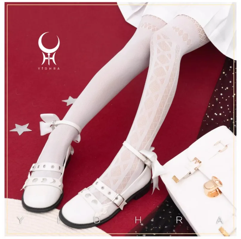 جديد الأصلي لوليتا الجوارب الكلاسيكية هالوين القوطي دراك شبكة جوارب طويلة الملابس الداخلية الجلد الفخذ العليا جوارب المرأة الجوارب