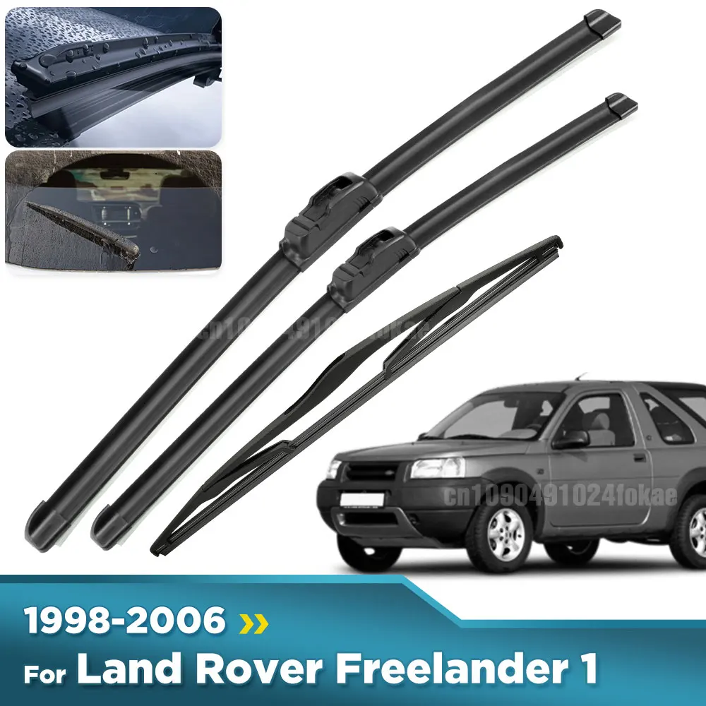 

For Land Rover Freelander 1 1998-2006 1999 2000 Wiper Front & Rear Wiper Blades Windshield Windscreen Window Brushes 22"+21"+14"