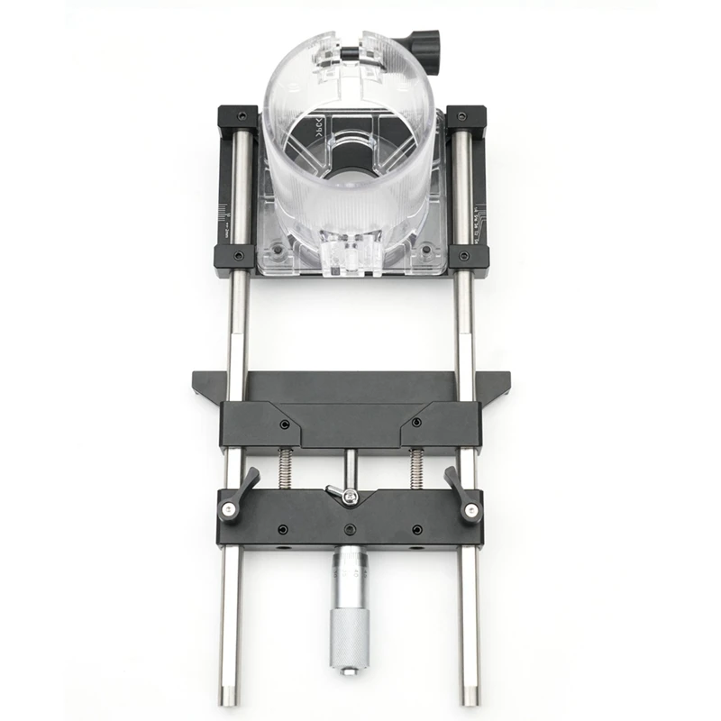 Woodworking Trimming Machine Linear Guide Rail Edge Trimming Guiding Rule Fine-Tuning Slot Tools For 65Mm Trimmer
