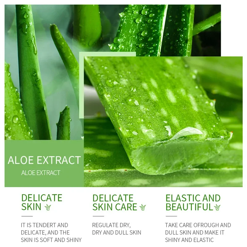 Nature Concentrated Pure Aloe Vera Gel Face Cream Moisturizing Hydrating 300ml After Sun Repair Soothing Gel Face Serum Mask