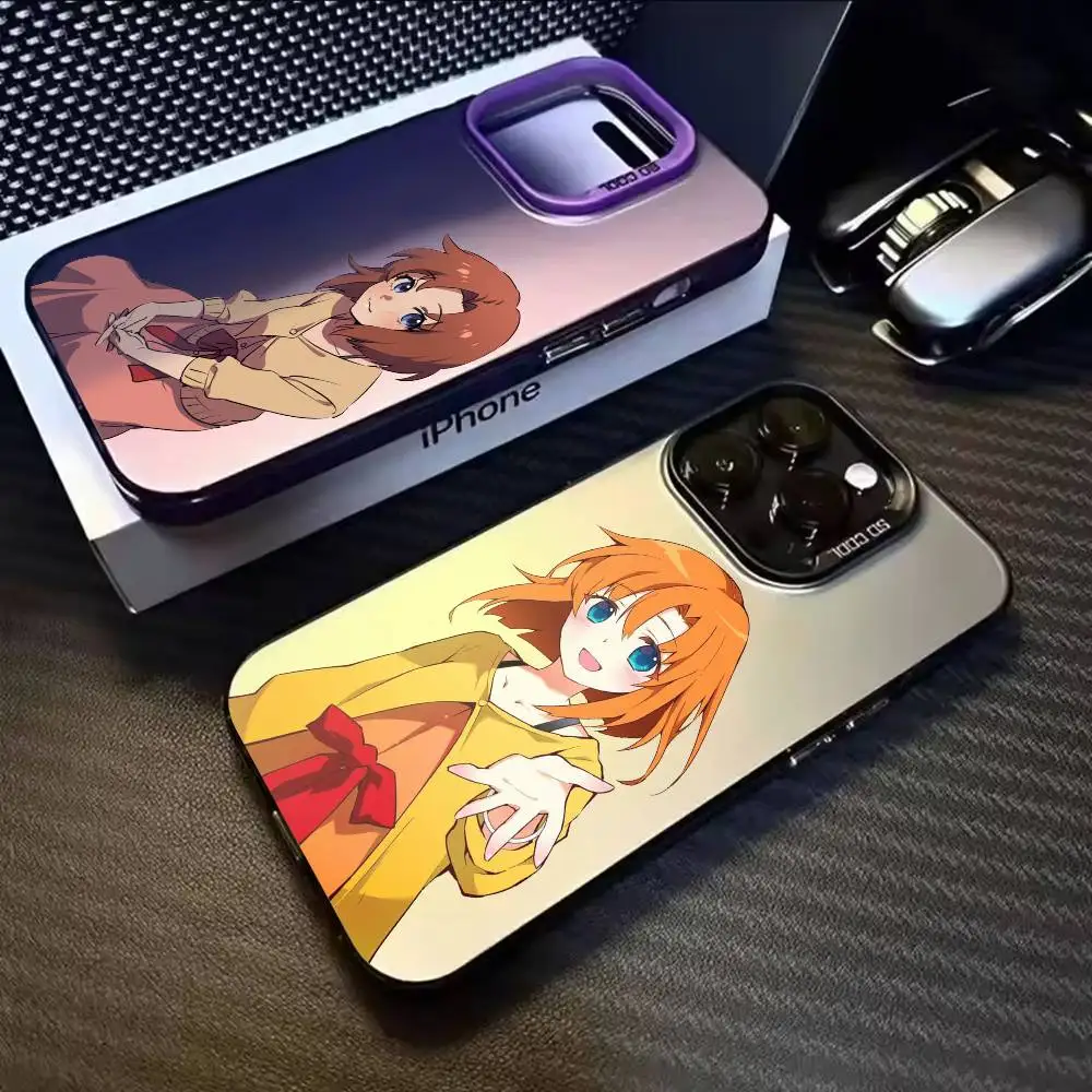 

Rena Ryugu Higurashi When They Cry Phone Case For iPhone 17,16,15,14,13,12,11,Mini,Pro,E,MAX White Candy Matte Cover