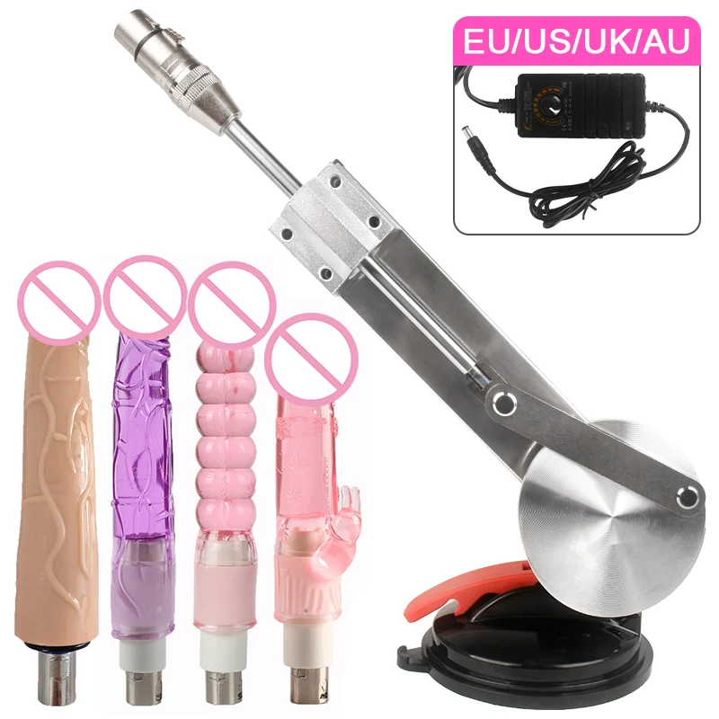 

DC Telescopic Sex Machine with Dildo 65mm Stroke 30~300rpm Female 3XLR Masturbation Sexual Kits Reciprocating Linear Actuator