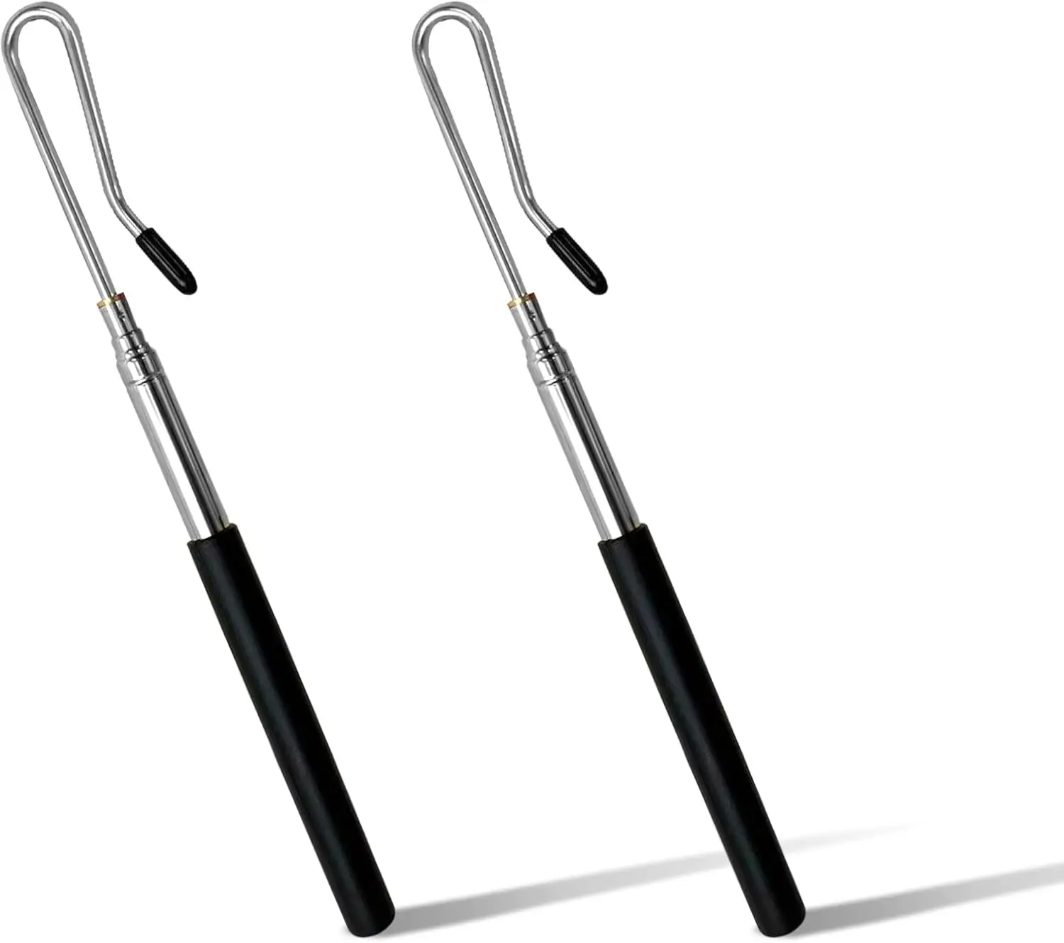 

2Pcs Adjustable Hand Puppet Control Sticks, 21-55cm Metal Rods with Plastic Handles for Puppet Accessories