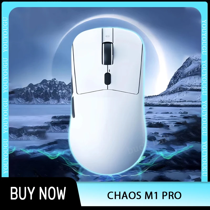 Chaos M1 Pro Mouse PAW3395 Dual Mode Wireless Mouse 8000Hz Polling Rate Nordic52840 Lightweight Custom Gaming Mouse PC Accessory