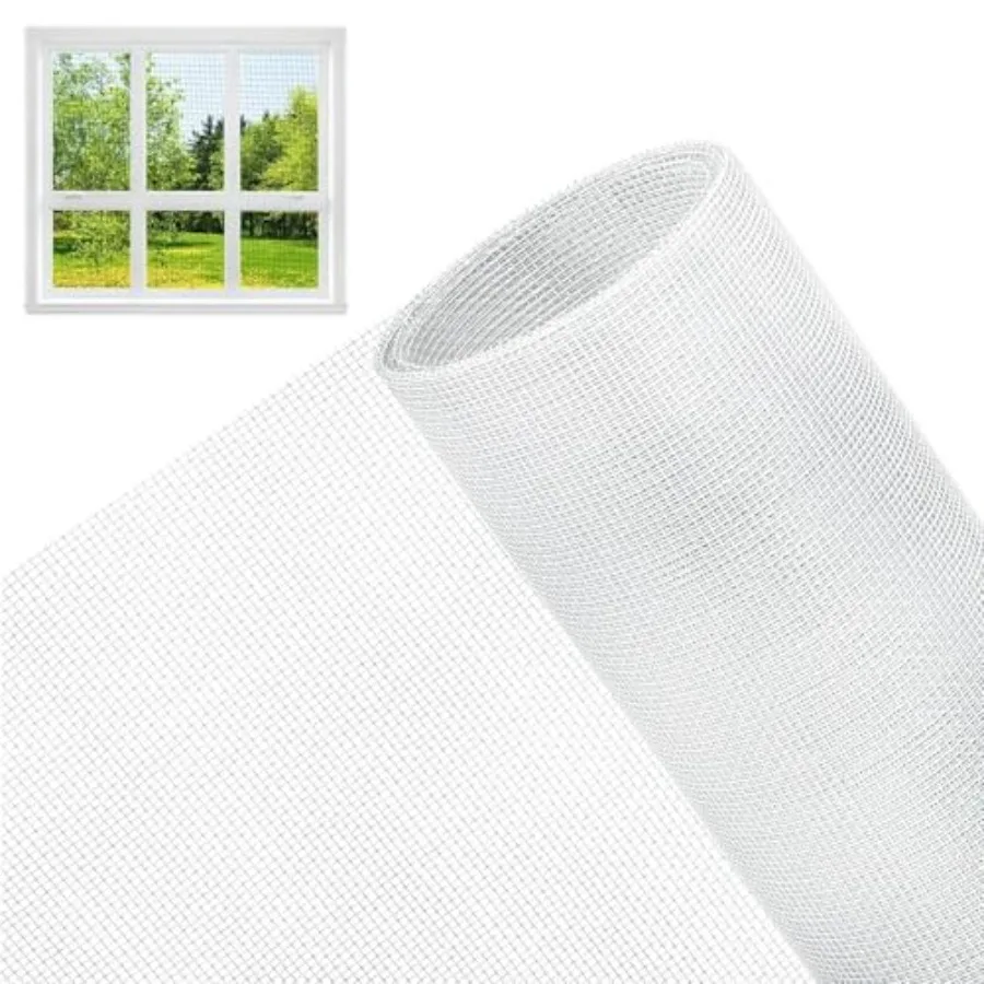 Moustiquaire de fenêtre, 120 cm × 250 cm, rouleau de moustiquaire, moustiquaire en fibre de verre découpable, pour chambre, salon, balcon