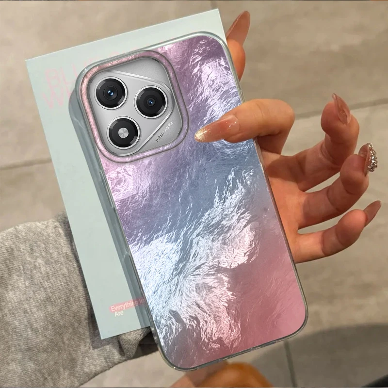 Funda de teléfono con textura de glaciar gradiente para Honor X9c Magic7 Magic6 400 200 Lite 200Pro 200 Smart X9a X8a X8b X8c X7c