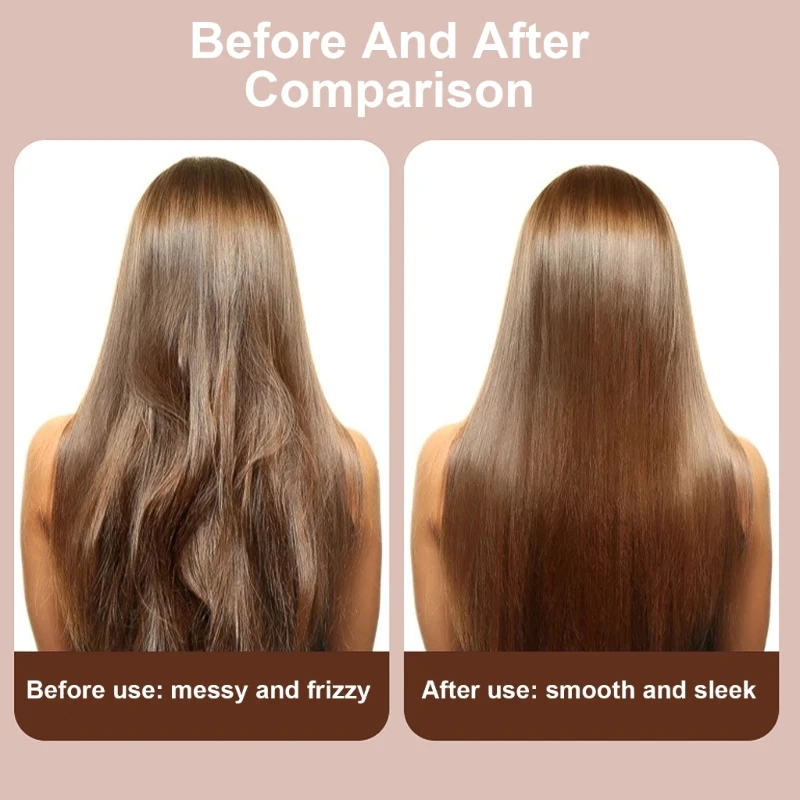 무선 머리 직선기 브러시, 머리 직선기 빗 여행/가정/야외 선물용 미니 휴대용 직선 빗