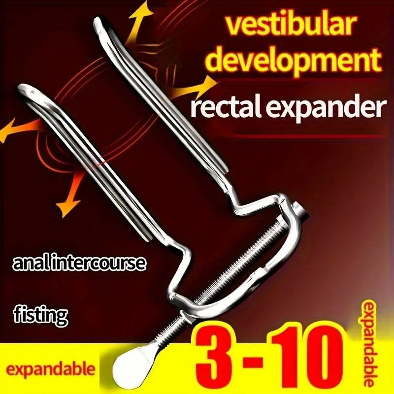 Adult Games Vaginal Expander Anal Plug Anus Cleaner Expansion Stimulator Trainers Metal Buttplug Sex Toys for Couples Women Men - Image 3