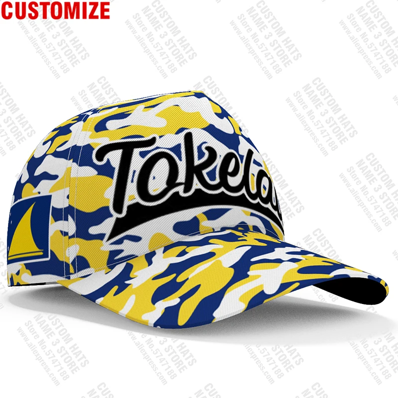 Tokelau Islands Baseball Caps Free 3d Custom Made Name Number Team Logo Hat Tkl Country Travel Union Nation Island Flag Headgear