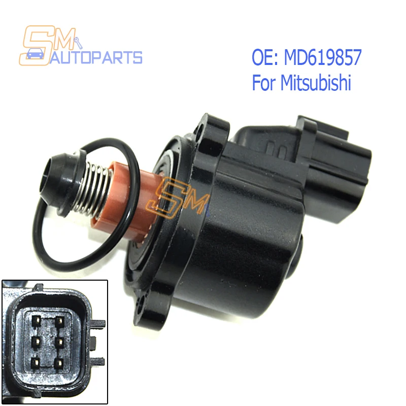 1PCS Idle Air Control Valve MD619857 For Mitsubishi Eclipse Galant Montero Sport 2.4 3.0 3.5L 1450A116 18157-52D00 1815752D00