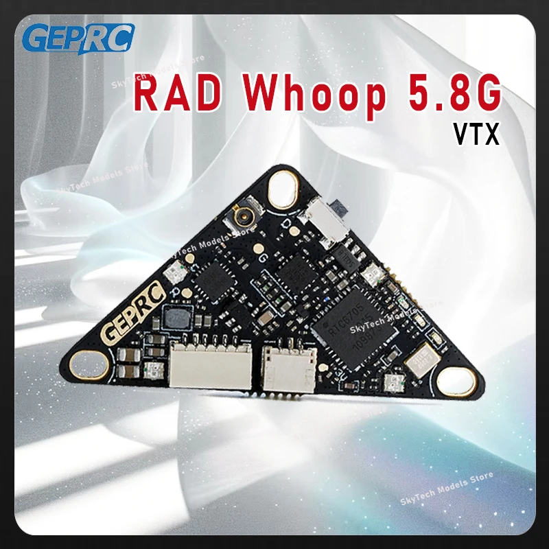 

GEPRC RAD Whoop 5.8G VTX - 25/200/400mW 40CH IRC Tramp 5V 25.5 - 26.5mm UFL SH1.0 FPV RC Video Transmitter