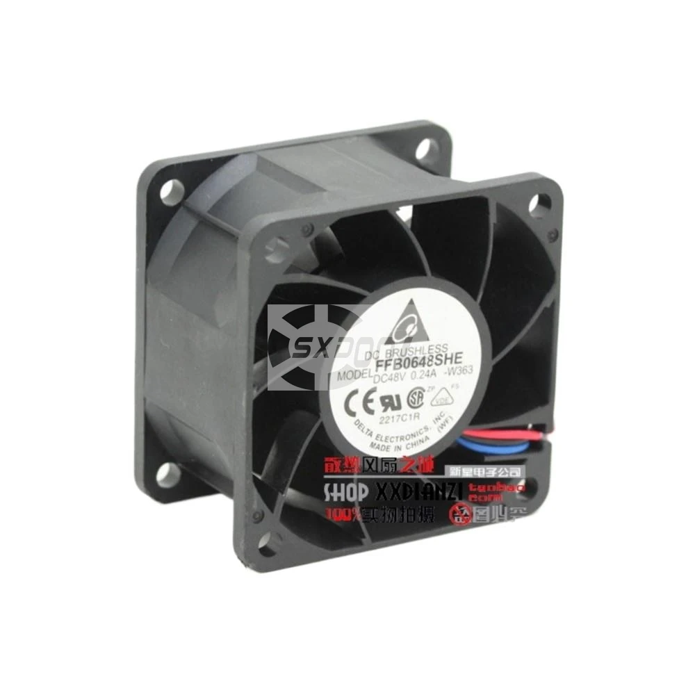 

Вентилятор 60 мм 48 В для Delta FFB0648SHE 60x60x38 мм Охлаждающий вентилятор с двумя шарикоподшипниками — высокая эффективность для промышленного применения