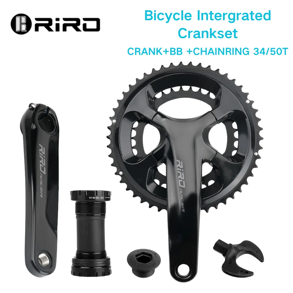 

Шатуны для шоссейного велосипеда RIRO для SRAM SHIMANO, прочные шатуны для шоссейного велосипеда, 34/50 т, сверхлегкие шатуны 170 мм, велосипедные шатуны с BB