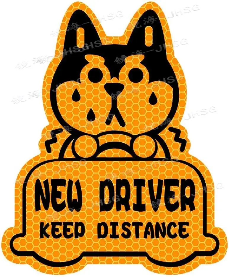 New Driver Reflective Stickers Car Stickers, Keep Distance Stickers, Suitable for Student Drivers