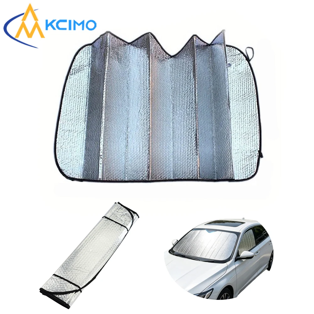 Car Windshield Sun Shade Blocks Heat & UV Folds to Compact Size Universal Fit for Most Cars/SUVs