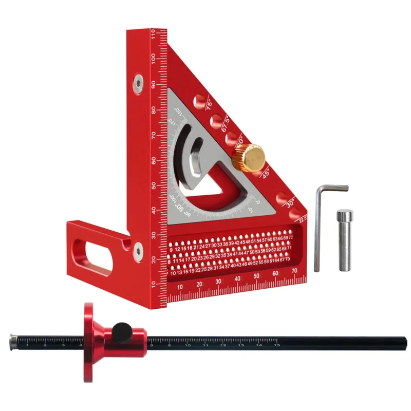 Woodworking Tools European Style Double-Headed Scriber Blade-Type  Aluminum Alloy Scriber Wood Tenon Scriber