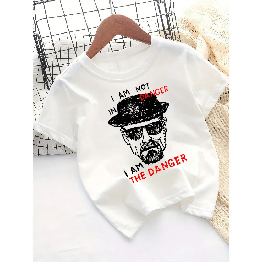 Summer Children's T-shirt New Loose Comfortable Soft Skin Friendly Casual Fashionable Fun Printed Short Sleeved Top