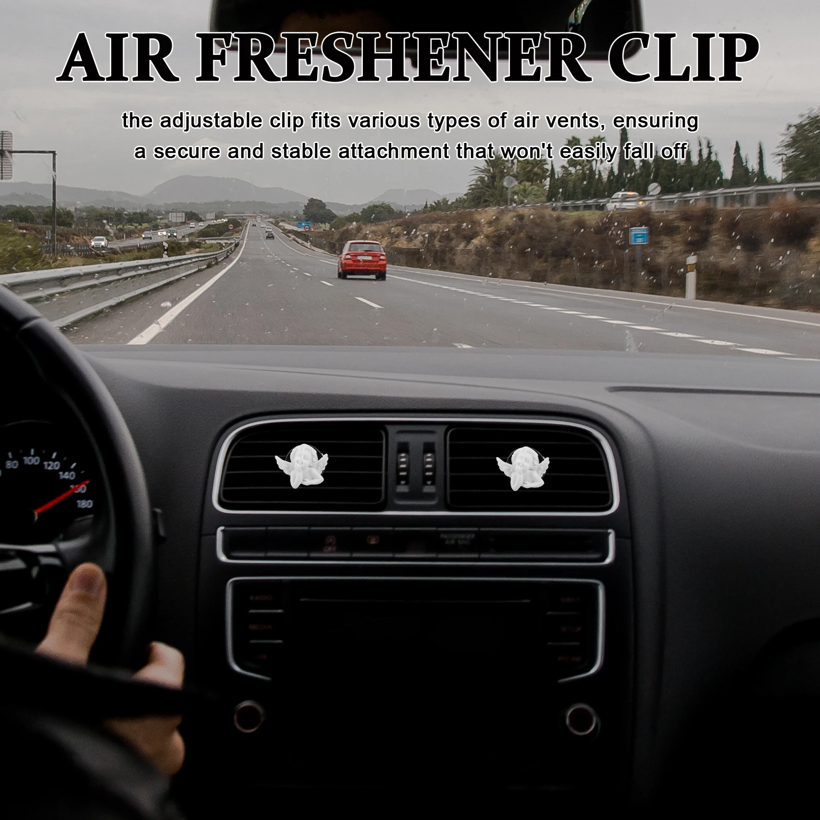 

Creative Angel Air Freshener Resin Fragrance Vent Clip Adjustable Cute Cartoon Aroma Diffuser For Women Freshening Protection