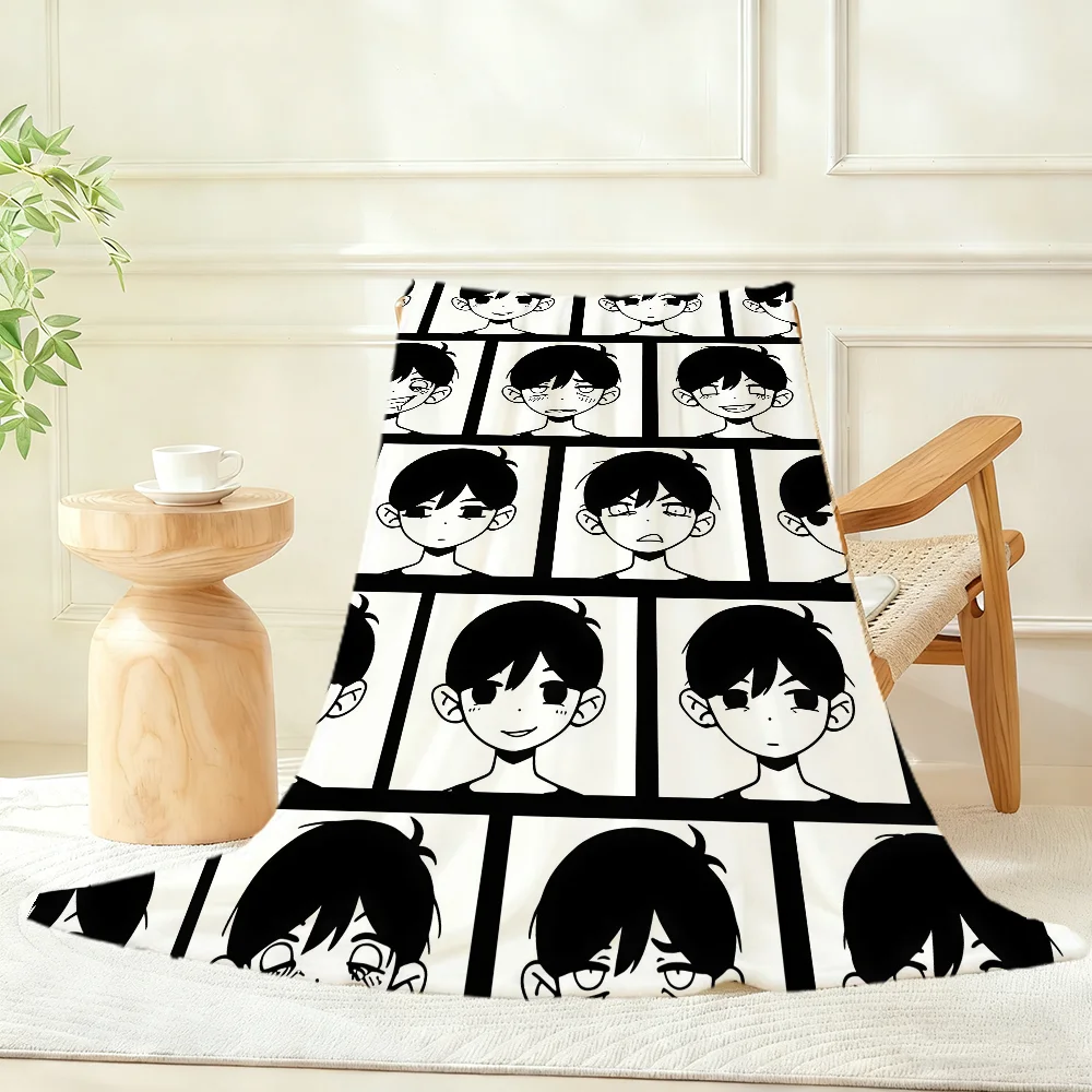 O-Omori-I Cute Cool Blanket Throw Super Cosy Plush Living Room Sofa Couch Childish Birthday Gifts