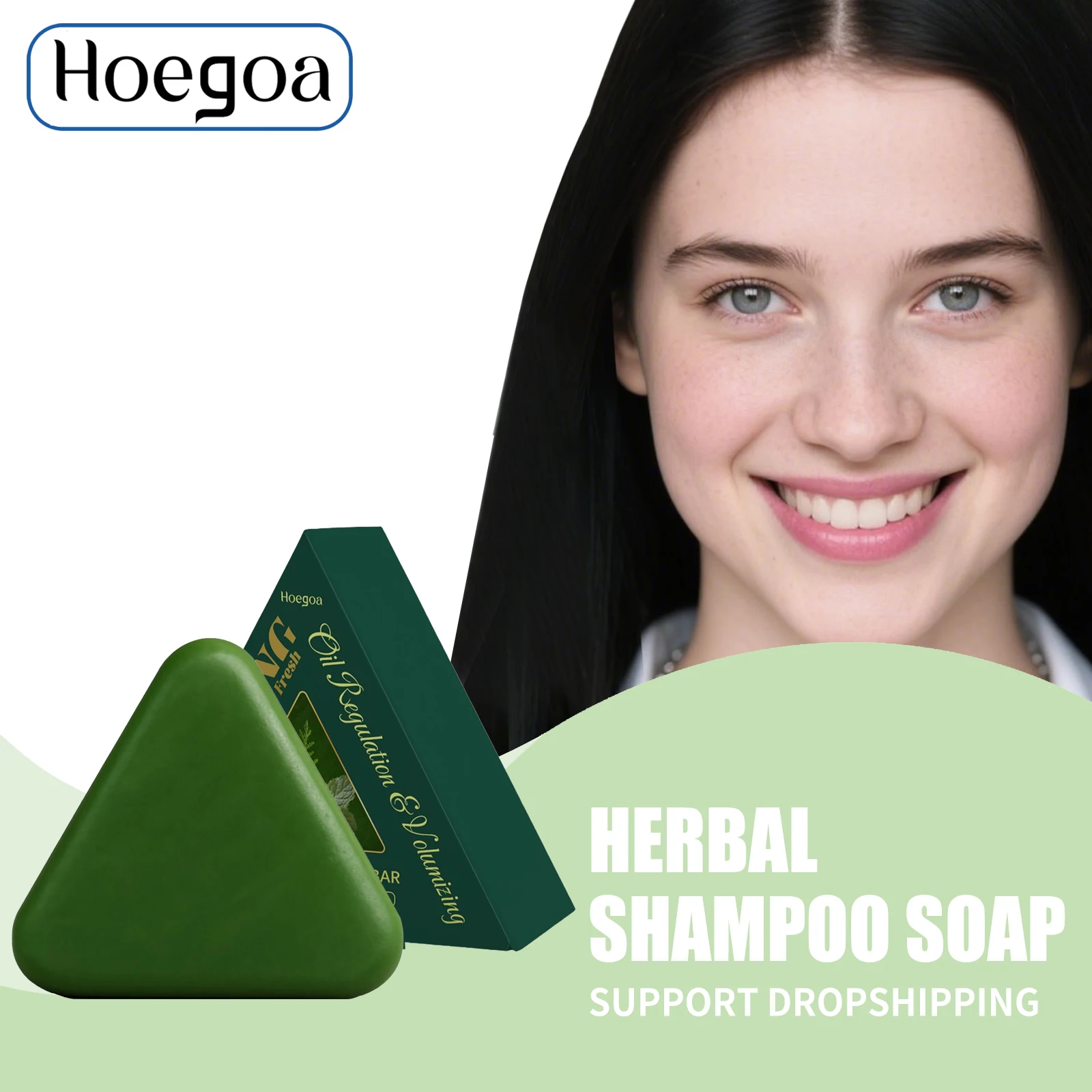 

Треугольное зеленое мыло для роста волос, питающее корни волос, улучшающее сухую, вьющиеся, поврежденные волосы, восстанавливает жир, шампунь против выпадения волос